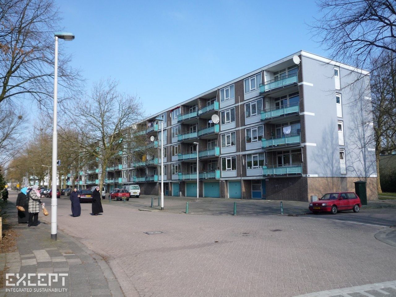 A photo of the condition of the apartments before the project