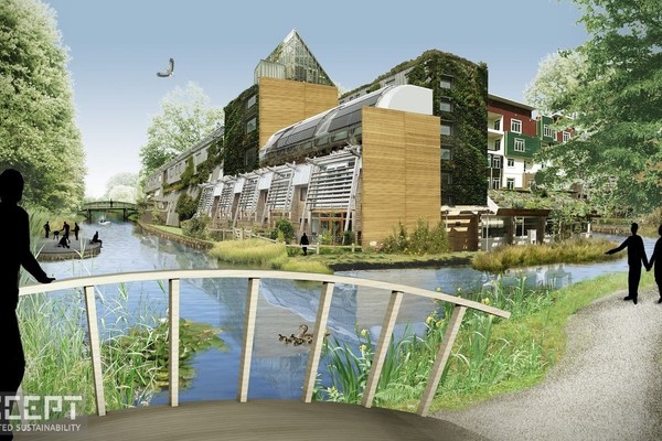 Energy neutral housing at the extended channels.