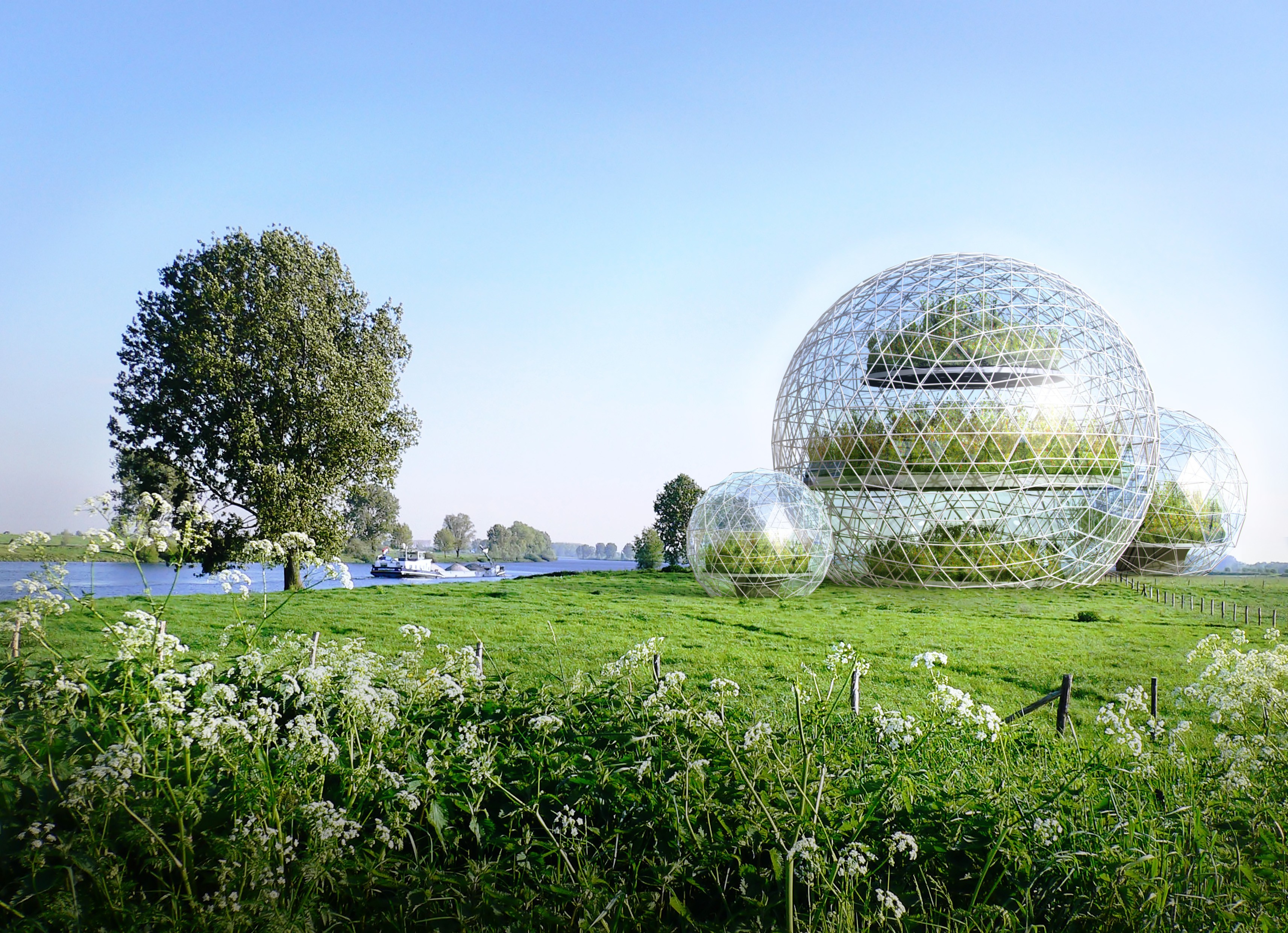 SphereGreenHouses_asset_wideimage.jpg Greenhouse landscape waterbike path